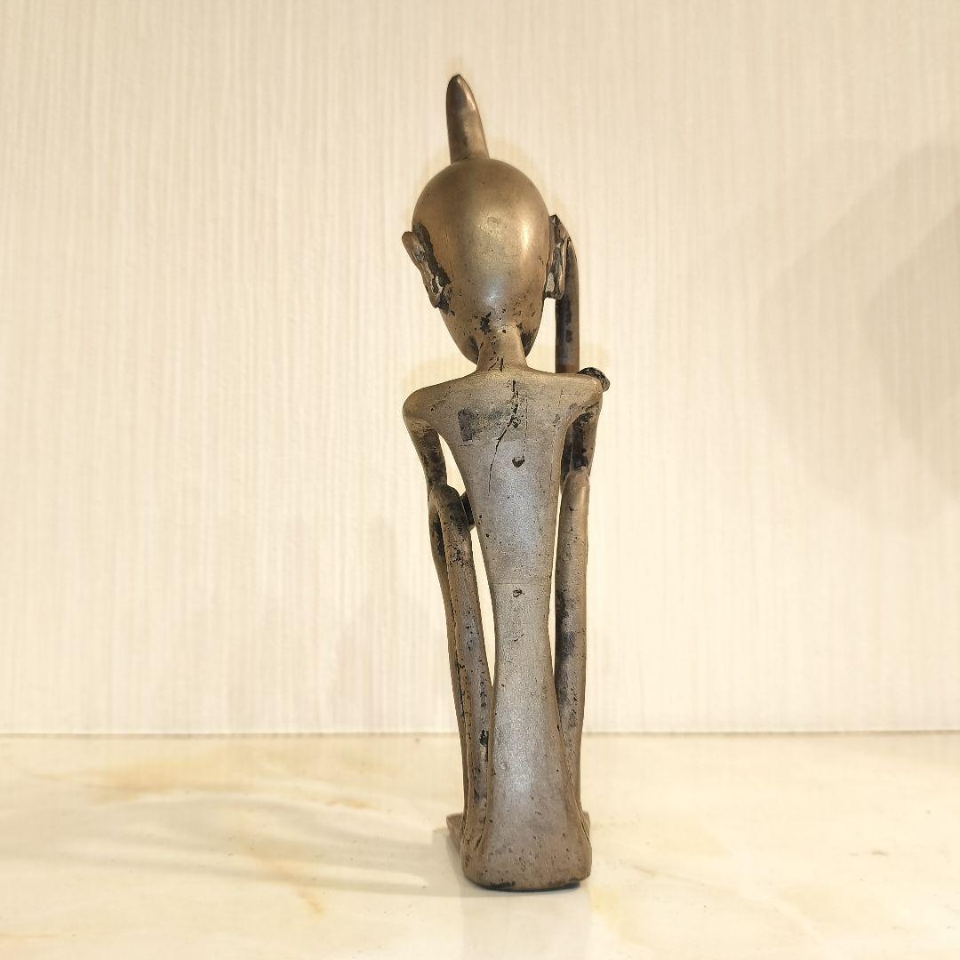 プリミティブアート アフリカ 金属製 ブロンズオブジェ