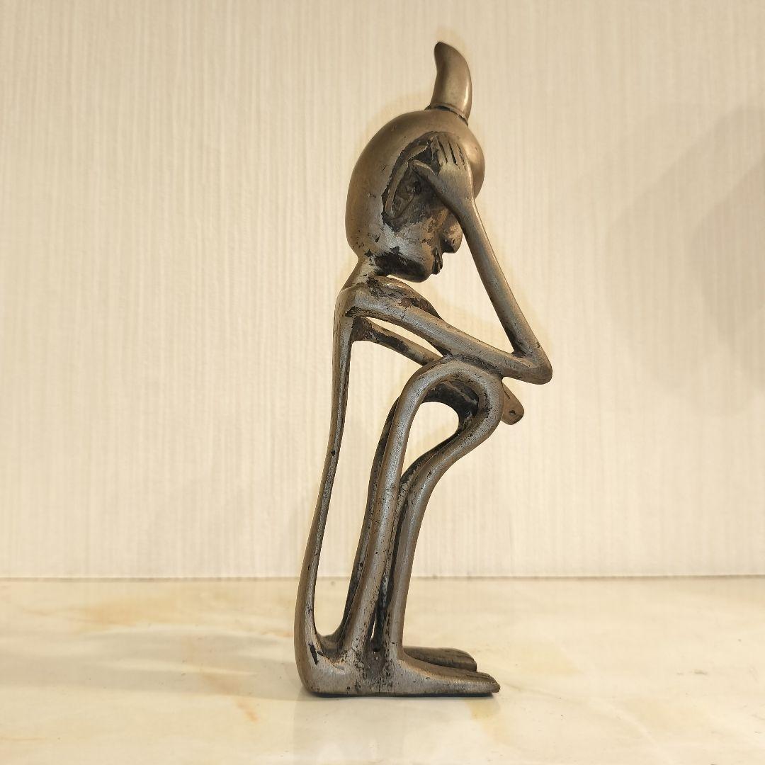 プリミティブアート アフリカ 金属製 ブロンズオブジェ