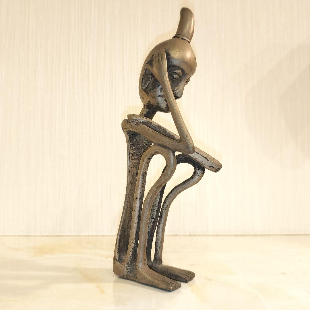 プリミティブアート アフリカ 金属製 ブロンズオブジェ