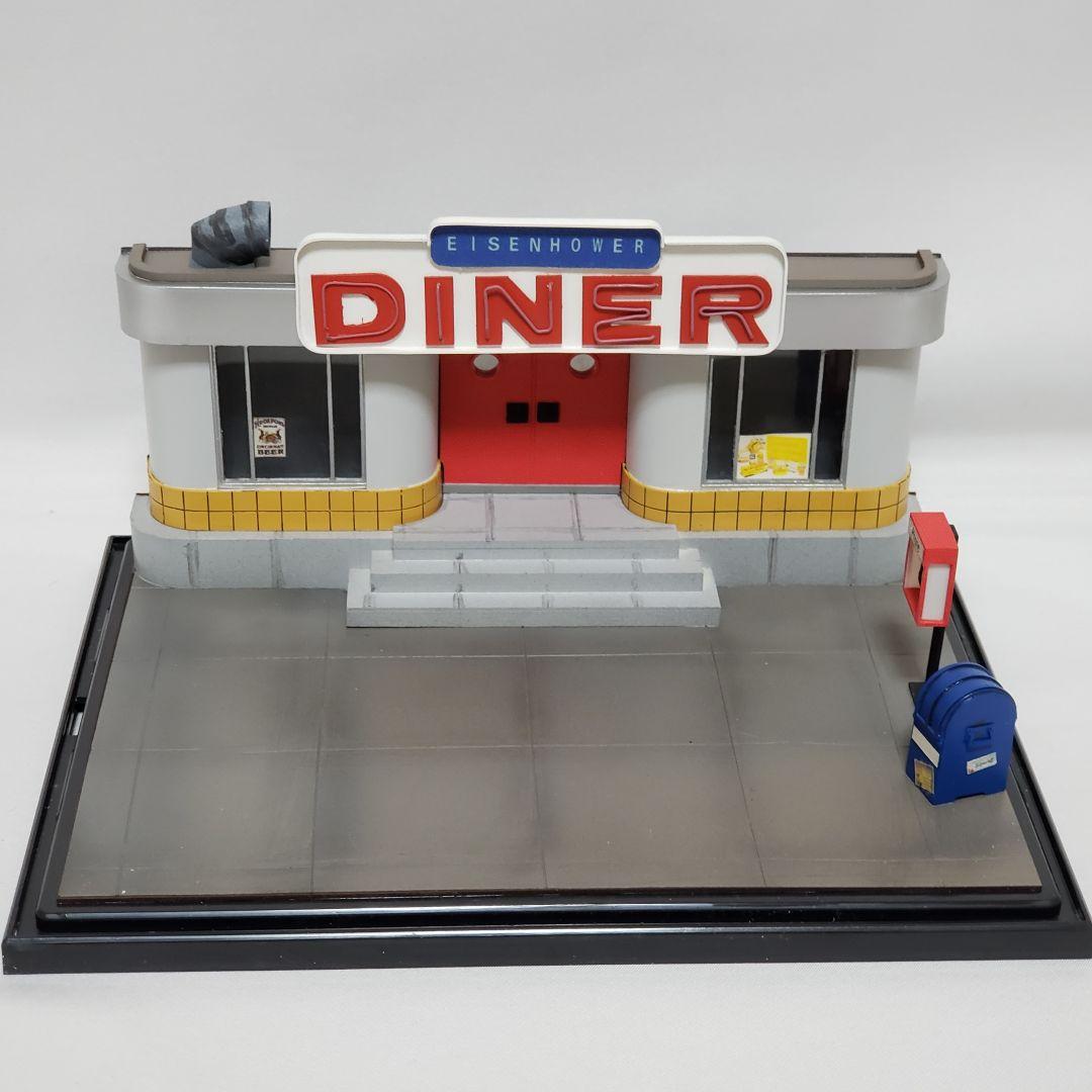 アメリカン　ダイナー　ジオラマ　ミニカーの撮影に　SNS映え♪