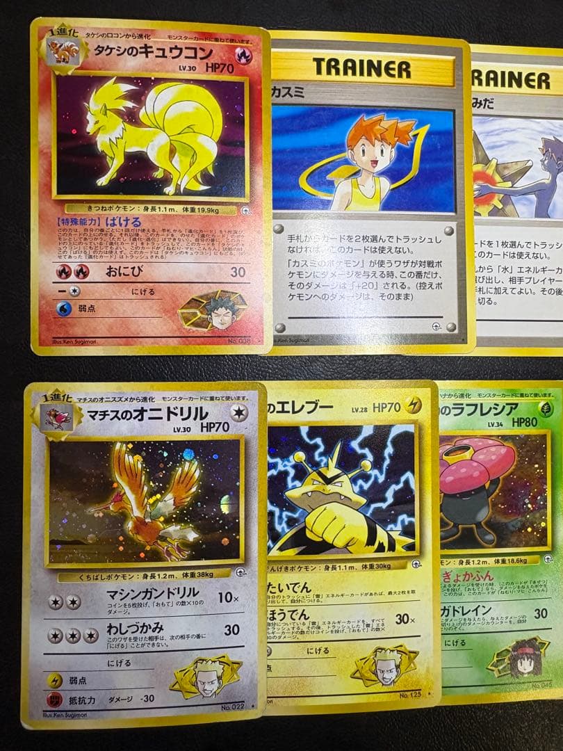 ジムリーダー＆ジムポケモンのシリーズセット ポケモンカード旧裏