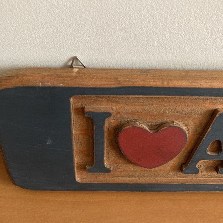 アメリカンカントリー　雑貨　I ♡ AMERICA サインボード　木製　看板