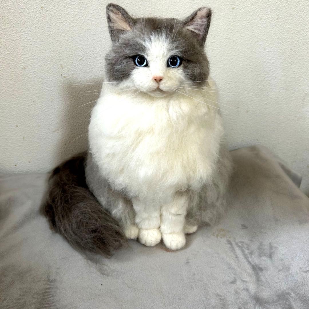 羊毛フェルト猫 ハンドメイド　Front11