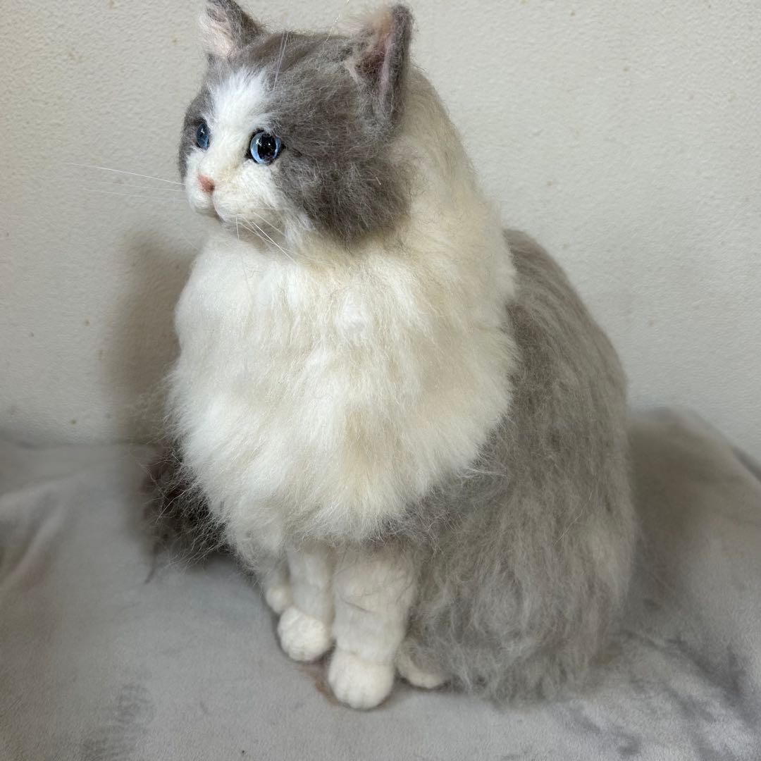 羊毛フェルト猫 ハンドメイド　Front11