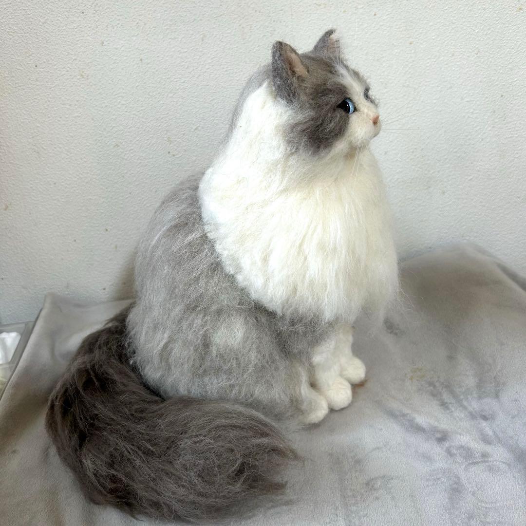 羊毛フェルト猫 ハンドメイド　Front11