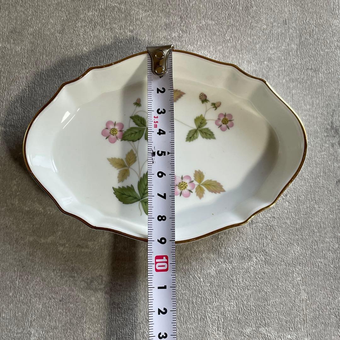 ウェッジウッド ワイルドストロベリー プレート 3点セット 英国製　黒壺