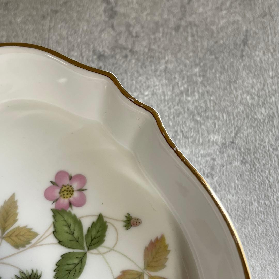 ウェッジウッド ワイルドストロベリー プレート 3点セット 英国製　黒壺