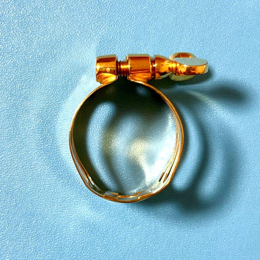 Wood Stone ウッドストーン B♭クラリネットリガチャー ゴールド逆締め