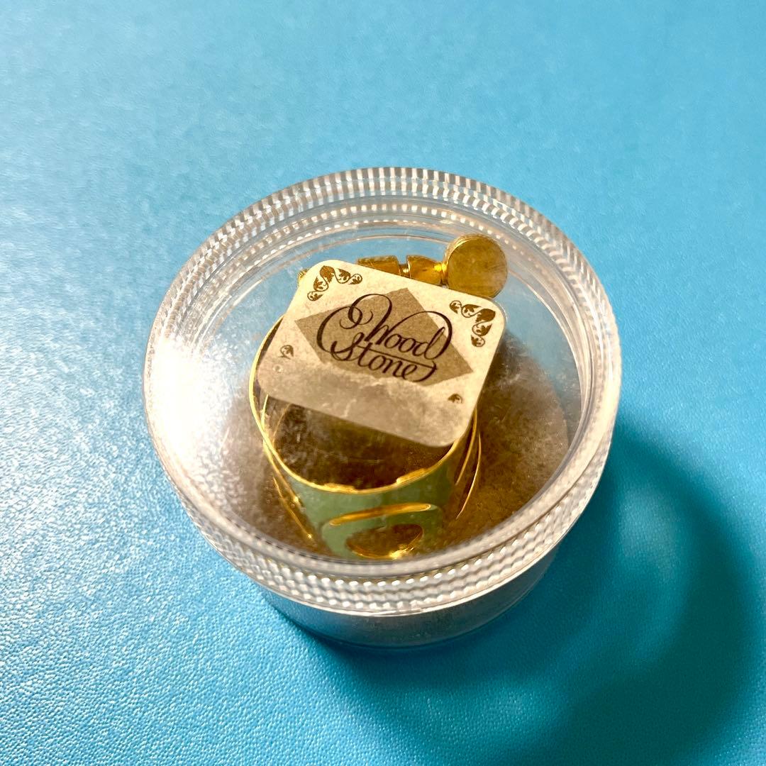 Wood Stone ウッドストーン B♭クラリネットリガチャー ゴールド逆締め