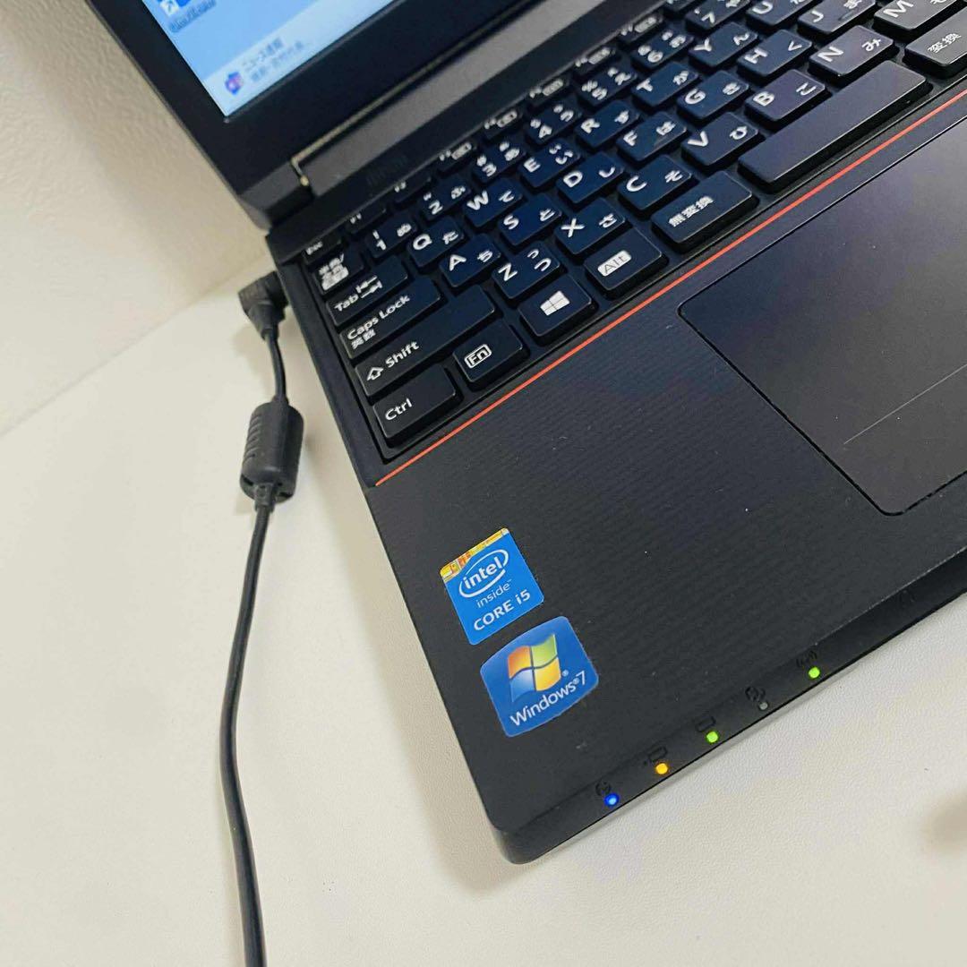 Y857 Fujitsuノートパソコンi5高速SSDサクサクWindows11