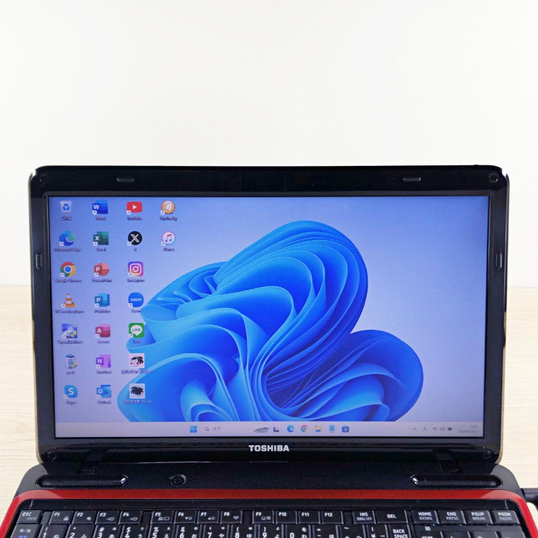 快速SSD256GB☆メモリ16GB☆Win11 東芝ノートパソコン カメラ付き