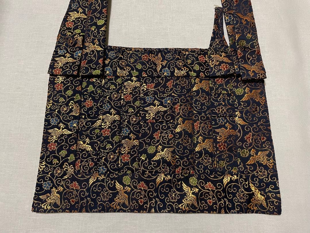 【真さん専用】金襴　化繊　臨済宗　1尺絡子　紺