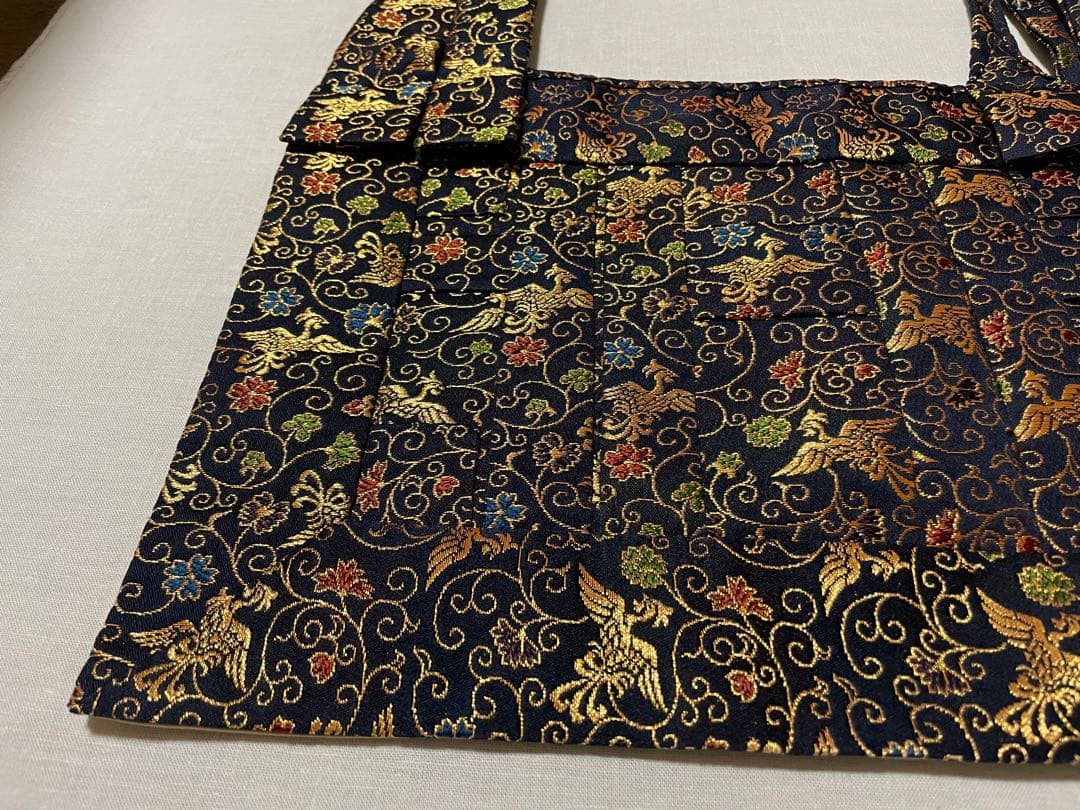 【真さん専用】金襴　化繊　臨済宗　1尺絡子　紺