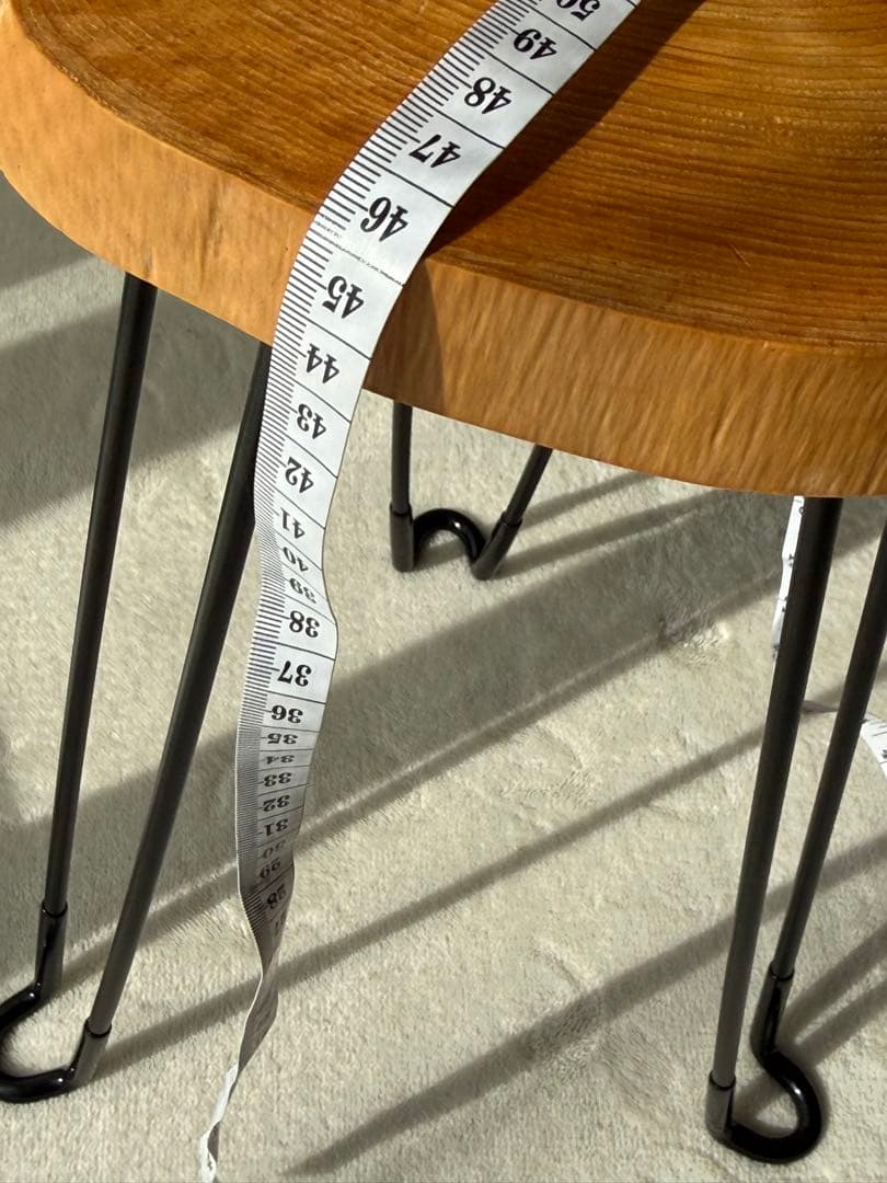 ミニ　コーヒーテーブル　サイドテーブル　天然木　一枚板(k015)一点もの