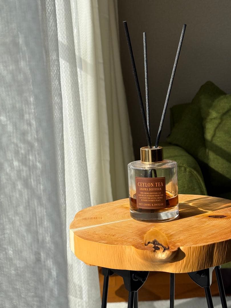 ミニ　コーヒーテーブル　サイドテーブル　天然木　一枚板(k015)一点もの