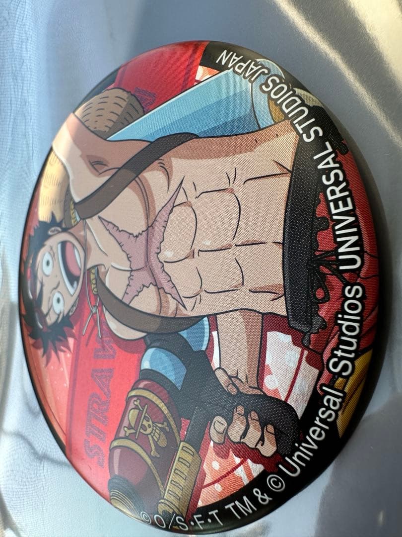 ワンピース　モンキー・D・ルフィ 缶バッジ usj