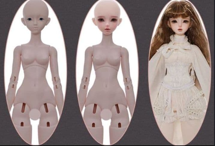 AX109 BJD 1/4 ドール本体 angel 球体関節人形 ハンドメイド