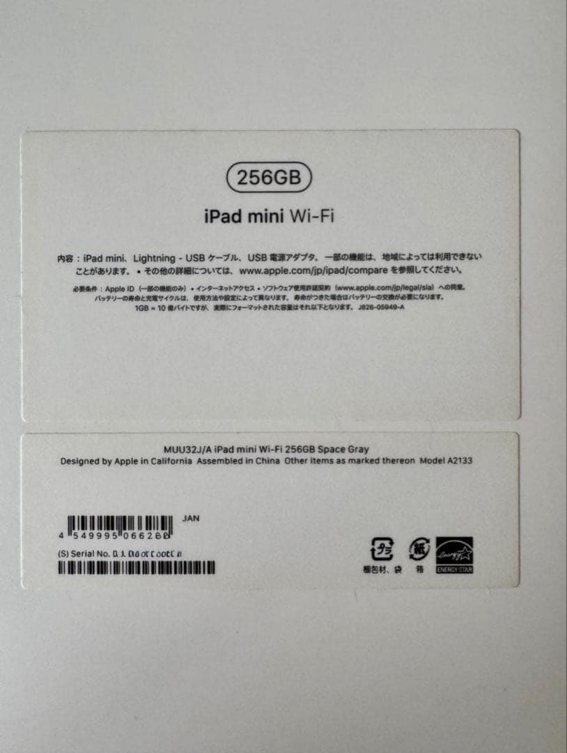 iPad mini 5 Wi-Fi 256GB＋Apple Pencilセット