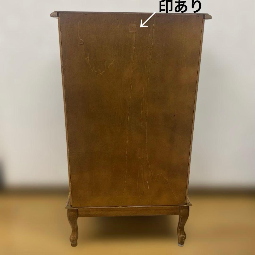 イタリア製　猫脚　5段　チェスト　1点　ハンドメイド　高級家具　ヴィンテージ