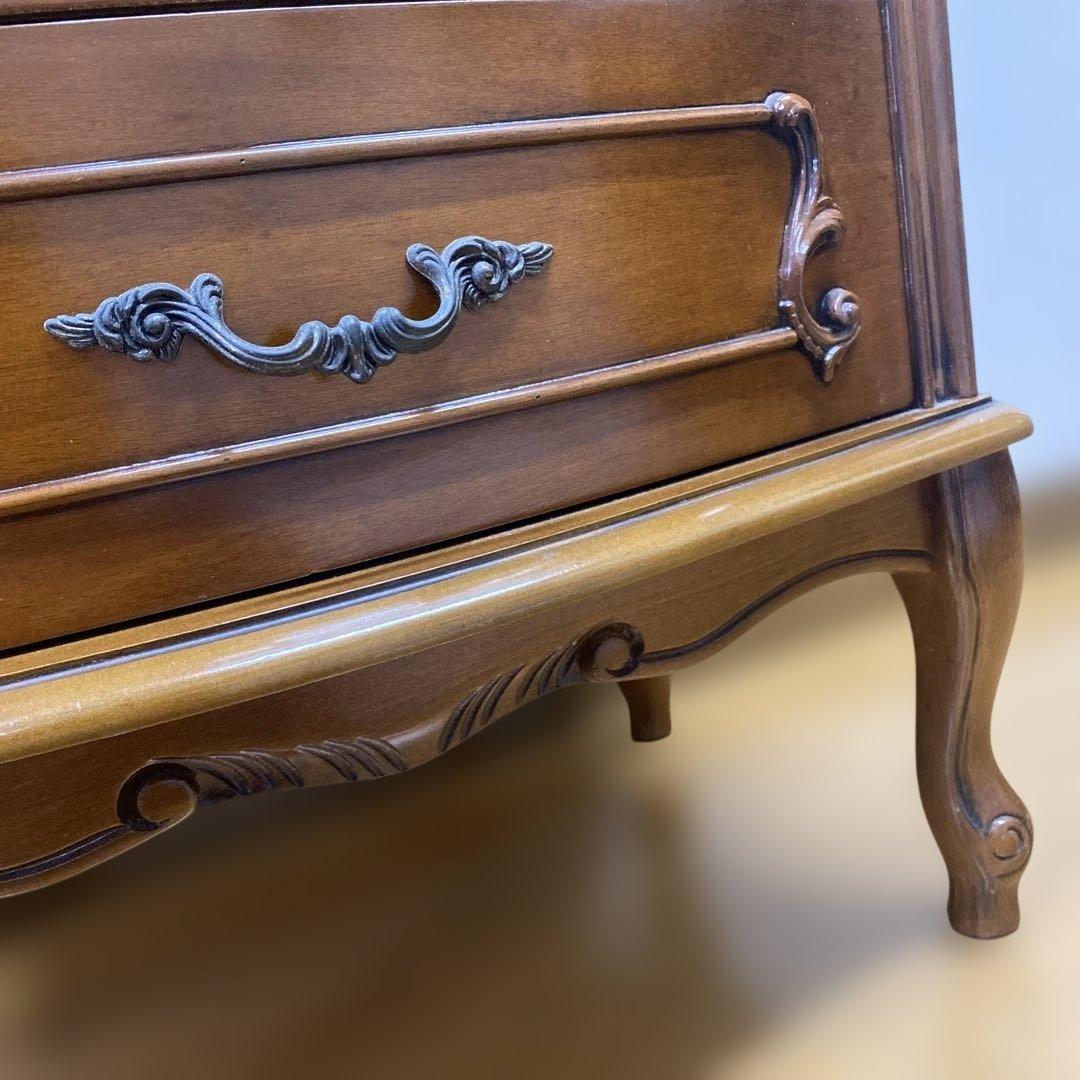 イタリア製　猫脚　5段　チェスト　1点　ハンドメイド　高級家具　ヴィンテージ