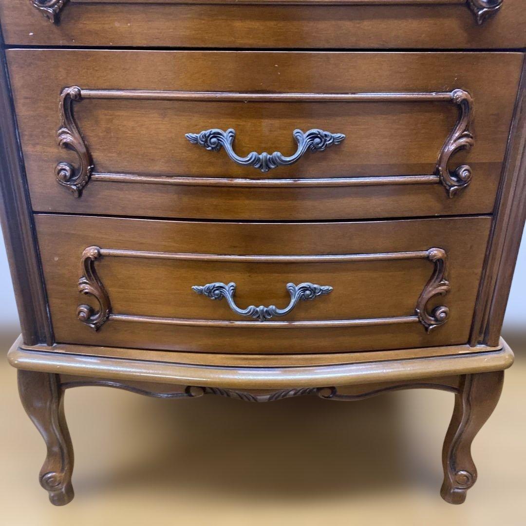 イタリア製　猫脚　5段　チェスト　1点　ハンドメイド　高級家具　ヴィンテージ