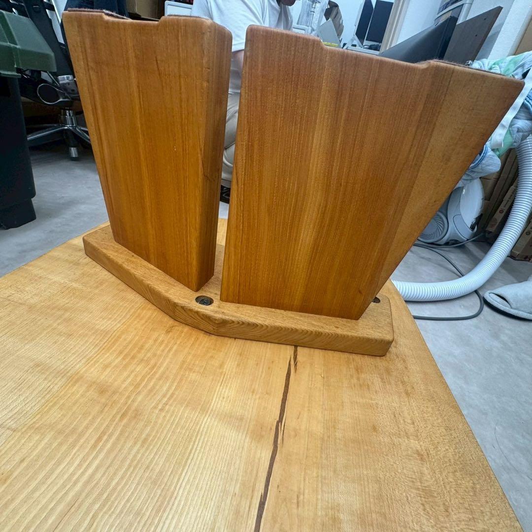 無垢材 曲線デザイン 一枚板テーブル　直接引き取り歓迎　千葉県　座卓