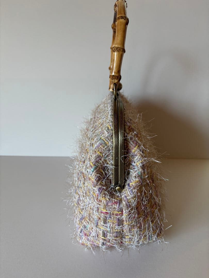 リントンツイードがま口バッグ　がま口バッグ