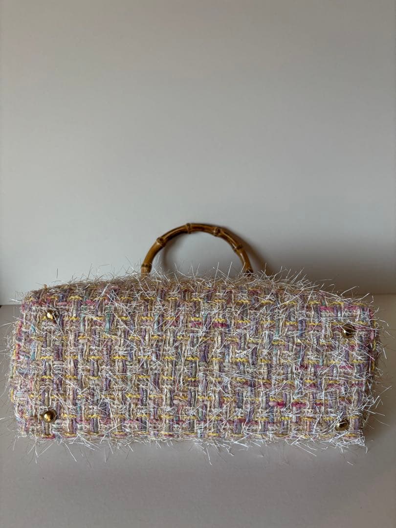 リントンツイードがま口バッグ　がま口バッグ