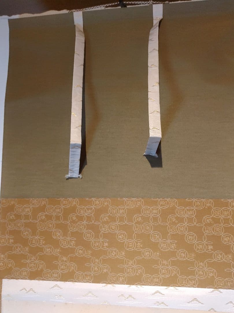 【茶道具】大徳寺　西垣大道和尚筆　行僧画賛「関南北東活路通」軸B286