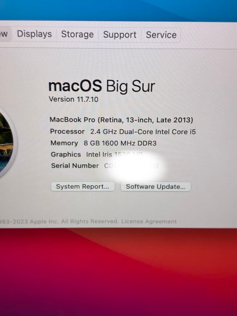 MacBook Pro 13インチ 2013年モデル