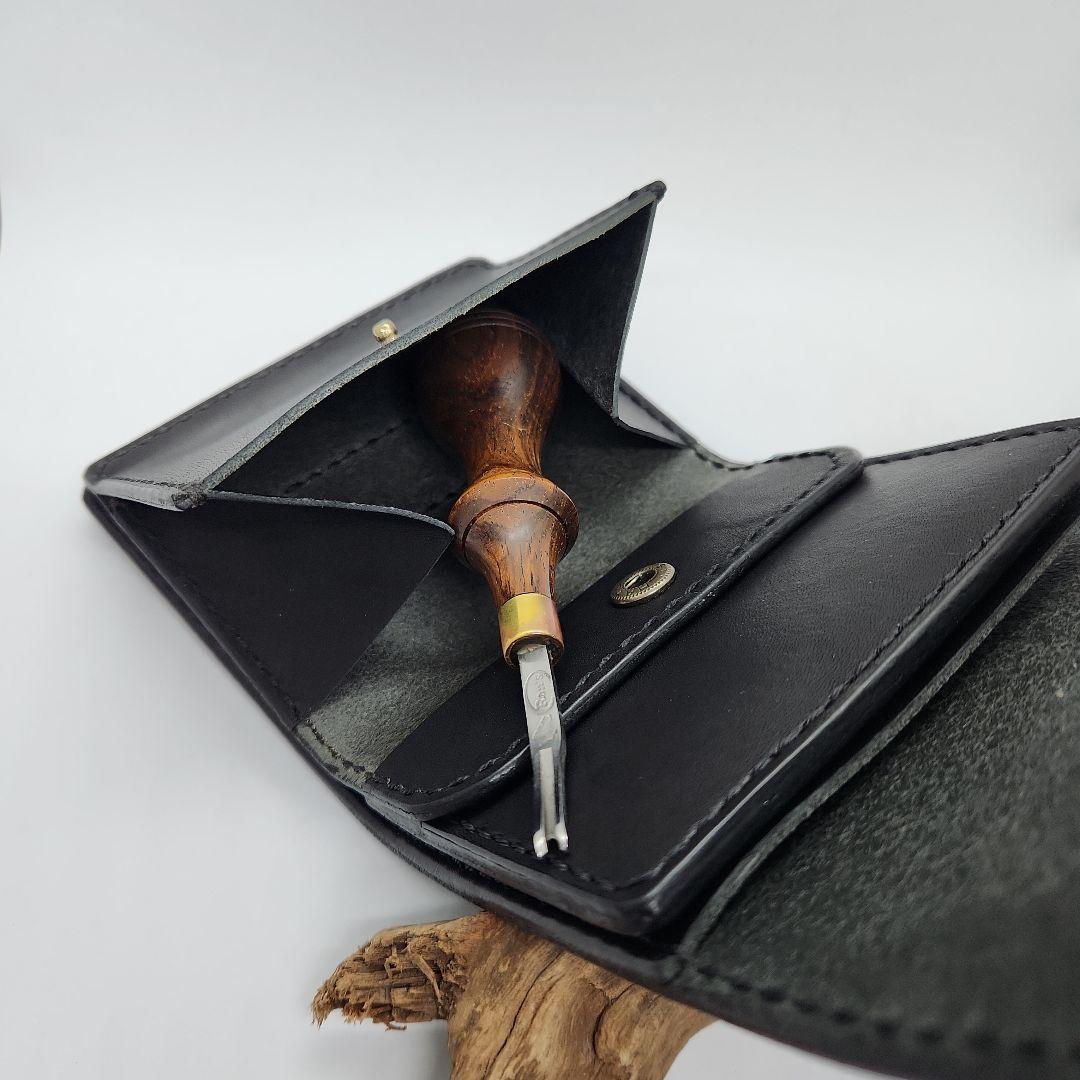《ハーフウォレット》☆栃木レザー☆【アウトレット品】ハンドメイド　レザークラフト