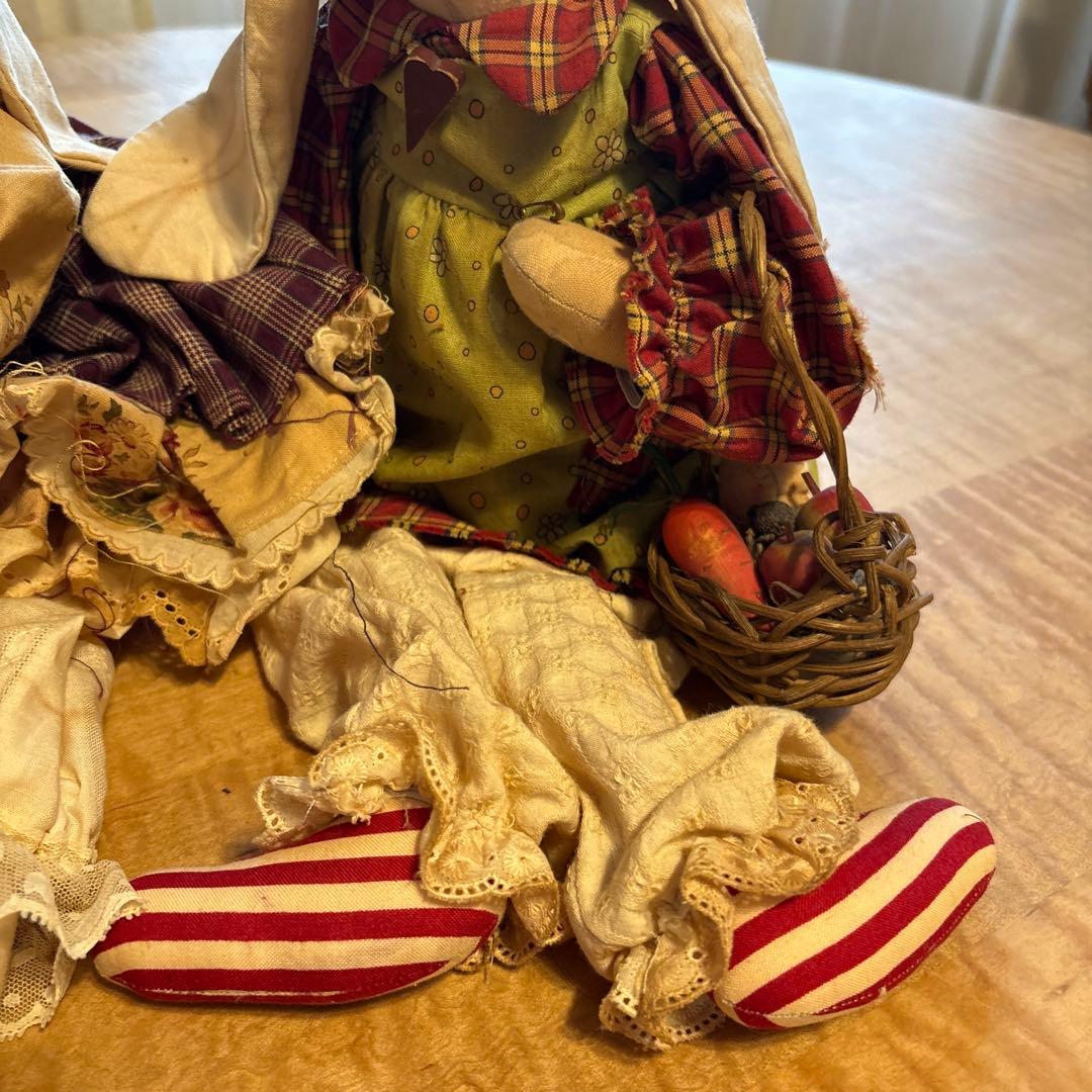 ハンドメイド ウサギの人形 2体セット本日限り