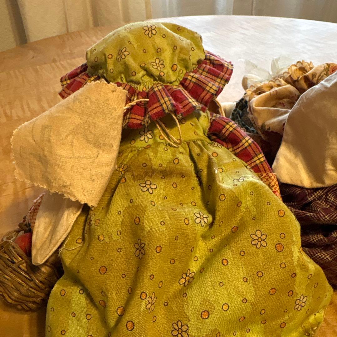 ハンドメイド ウサギの人形 2体セット本日限り