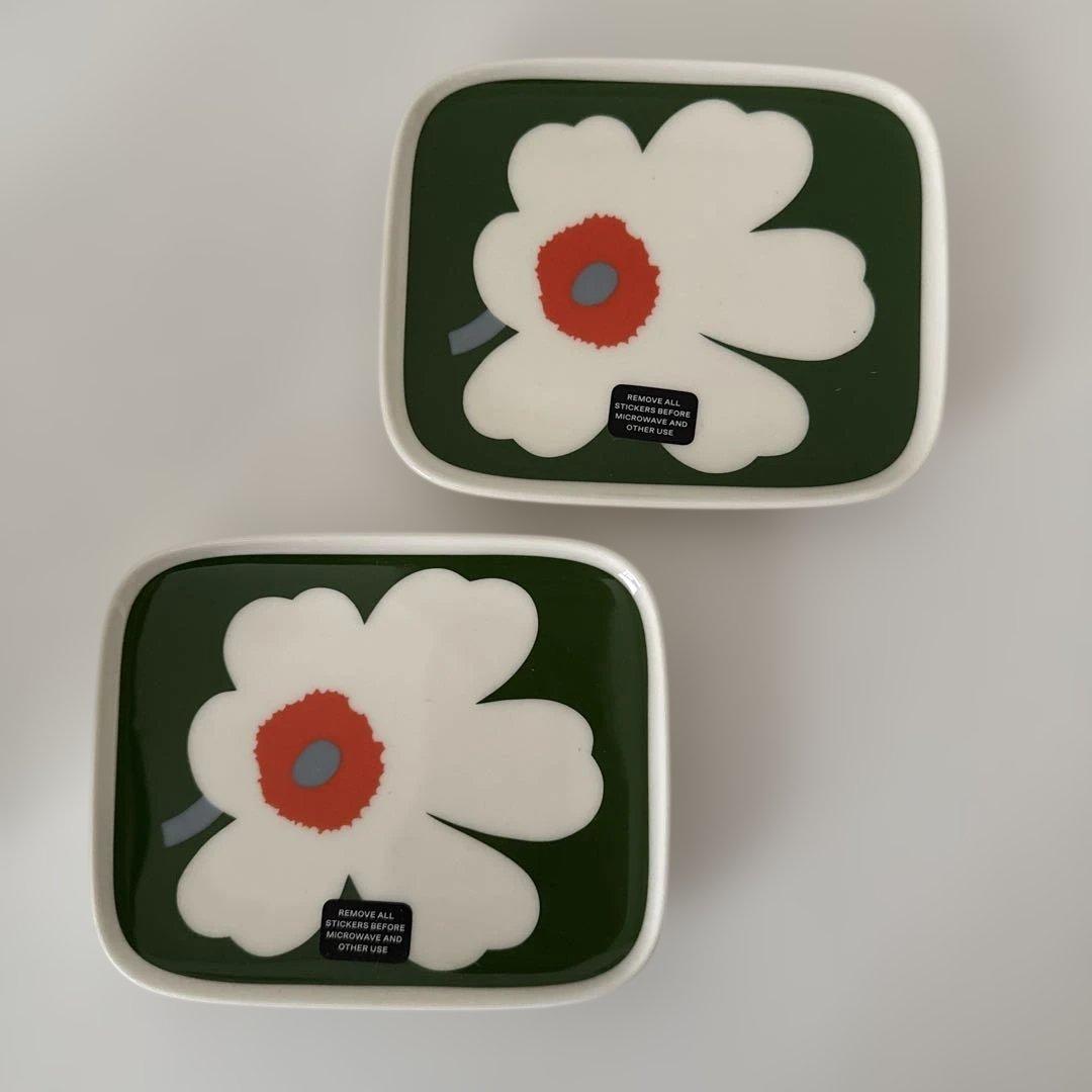 marimekko マリメッコ プレート2枚セット 60周年