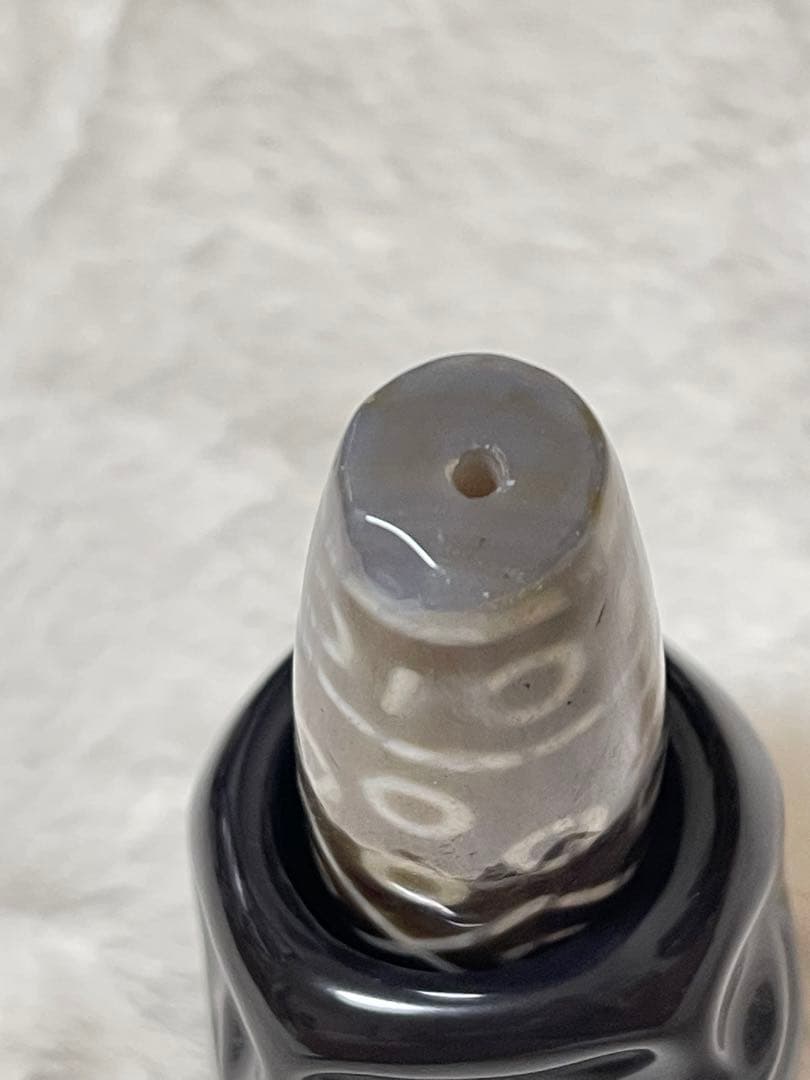 特大　天珠　約14cm 置物　お守り　天然石　瑪瑙　強運