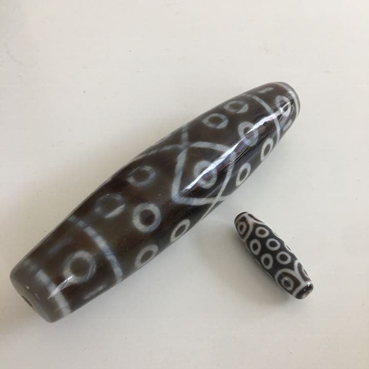 特大　天珠　約14cm 置物　お守り　天然石　瑪瑙　強運