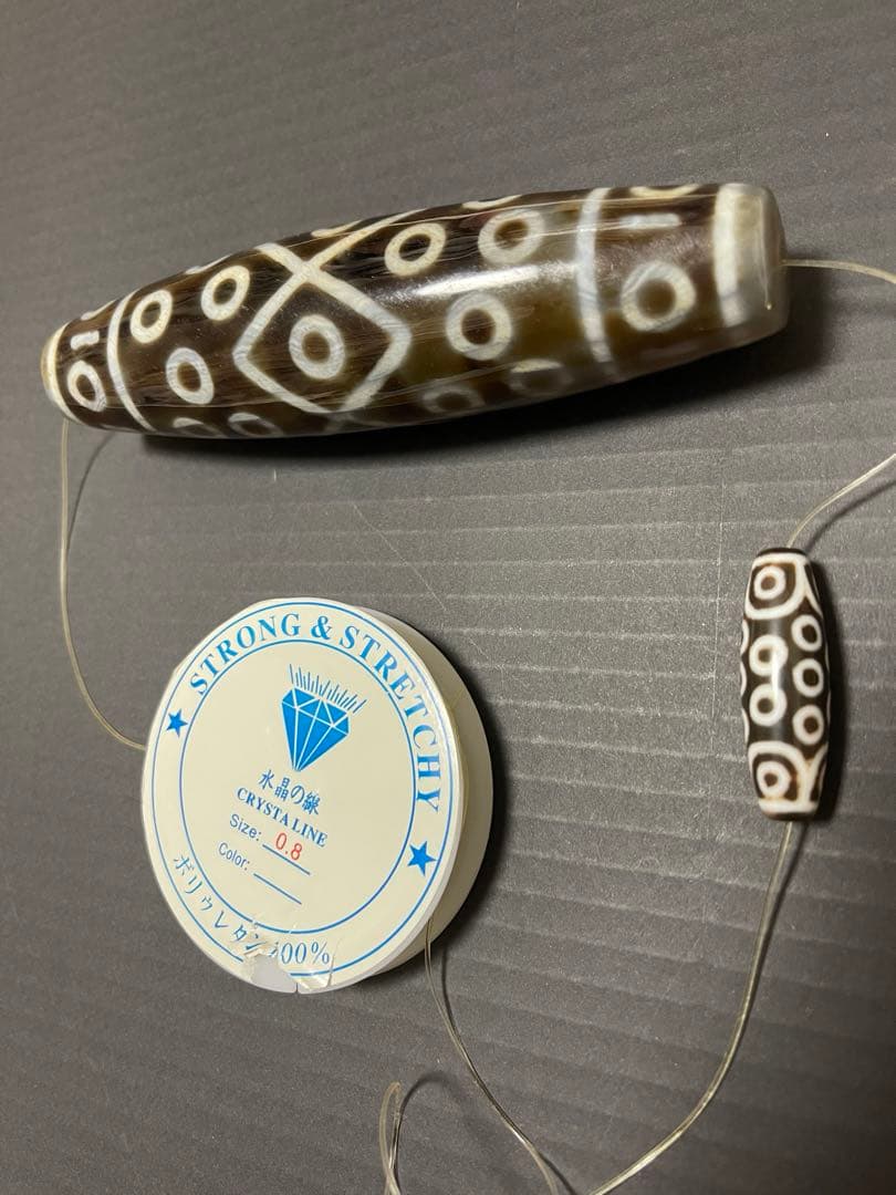 特大　天珠　約14cm 置物　お守り　天然石　瑪瑙　強運