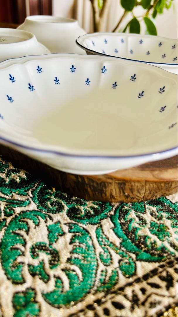 【廃盤】リチャードジノリ　ロイヤルブルー　サラダボウルフルーツボウル　4枚セット