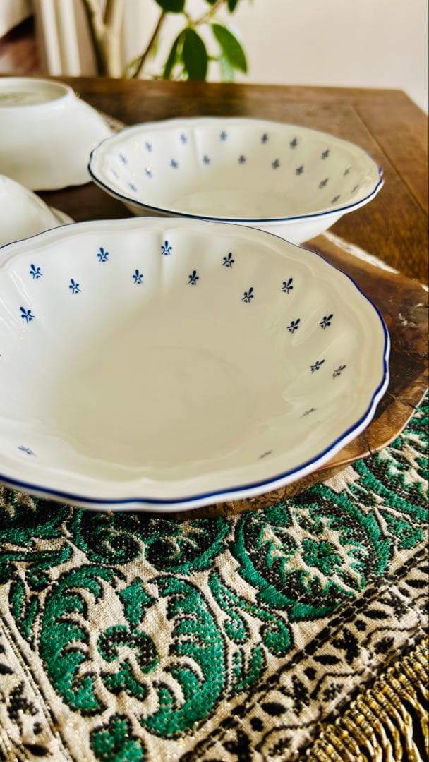 【廃盤】リチャードジノリ　ロイヤルブルー　サラダボウルフルーツボウル　4枚セット