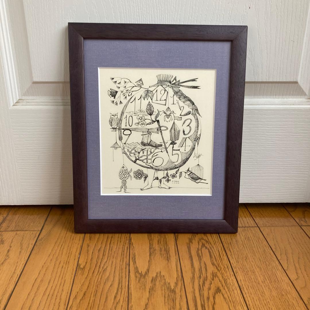 最終価格！！ 定価38,000円　⭐️ イシイリョウコ　一点ものペン画　絵　人形