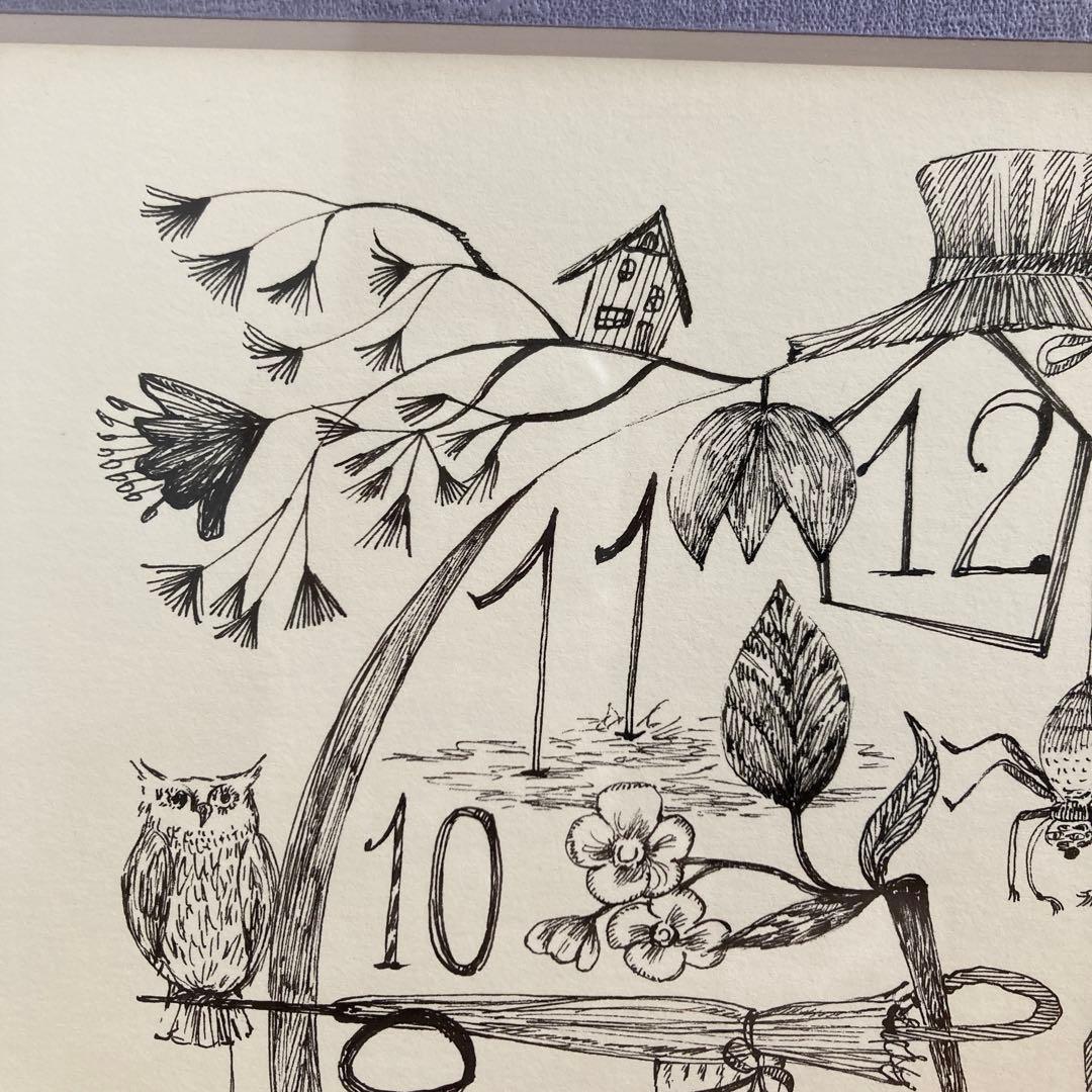 最終価格！！ 定価38,000円　⭐️ イシイリョウコ　一点ものペン画　絵　人形