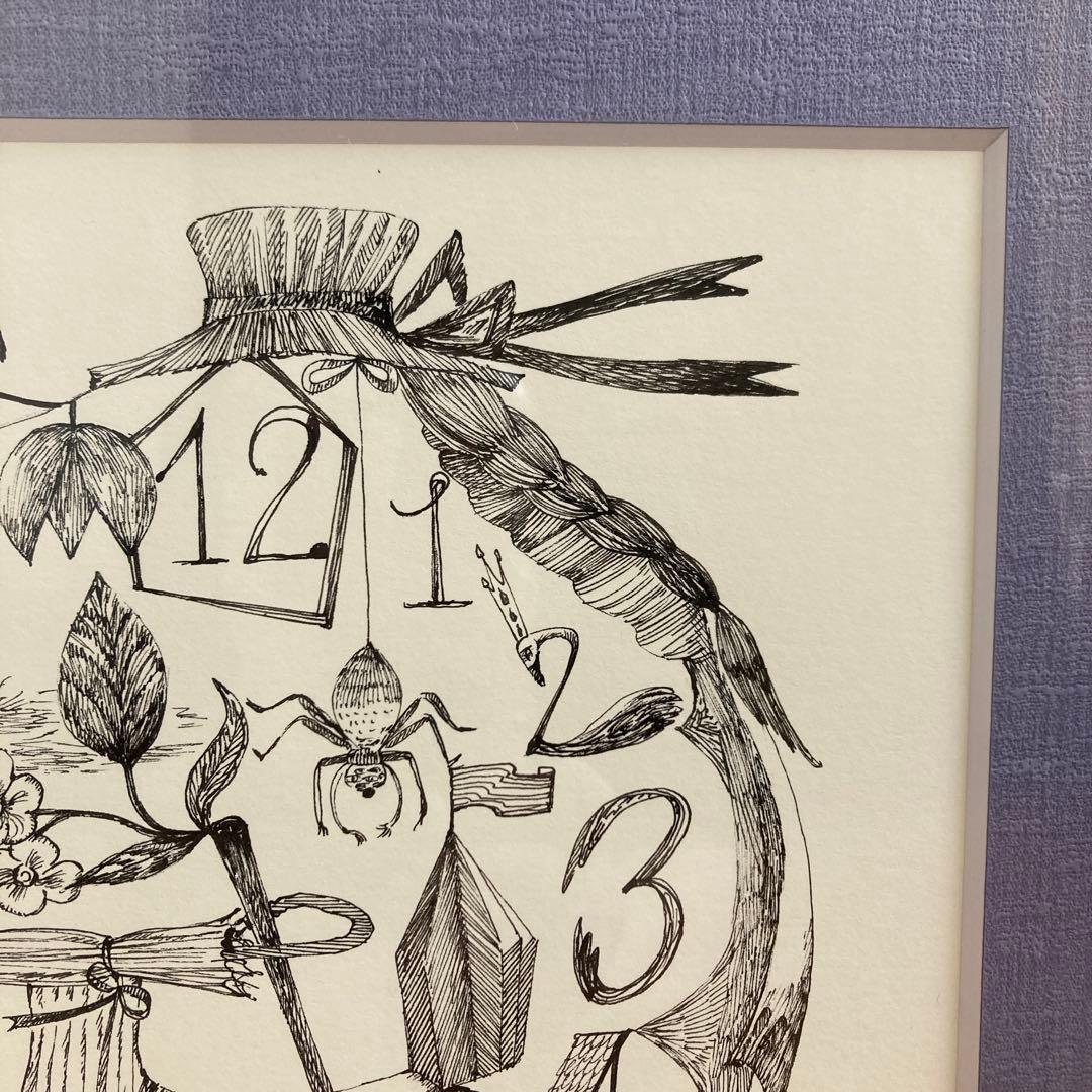 最終価格！！ 定価38,000円　⭐️ イシイリョウコ　一点ものペン画　絵　人形