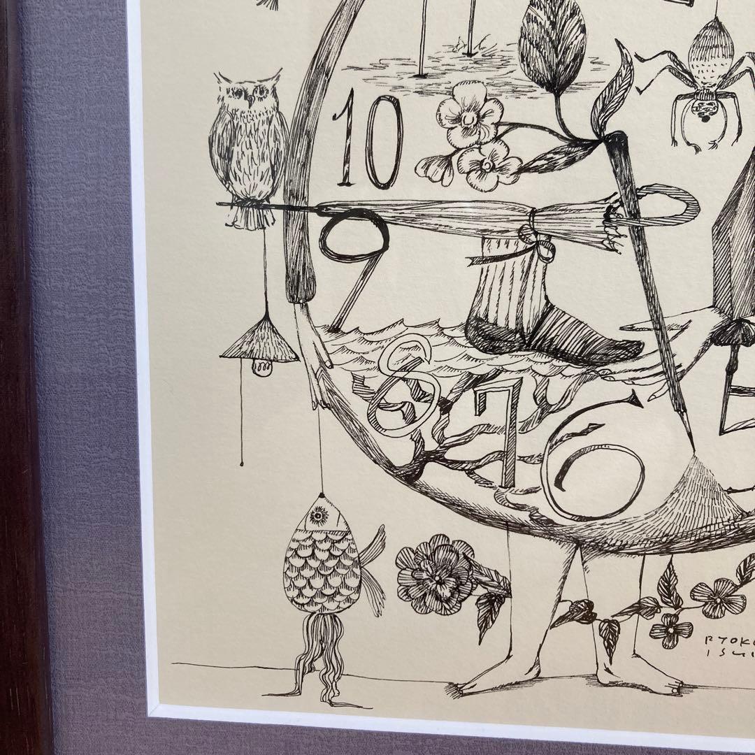 最終価格！！ 定価38,000円　⭐️ イシイリョウコ　一点ものペン画　絵　人形