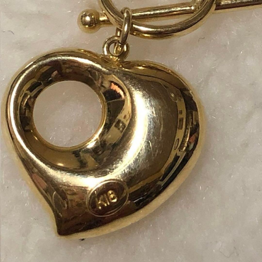 k18ハートモナカペンダントネックレス