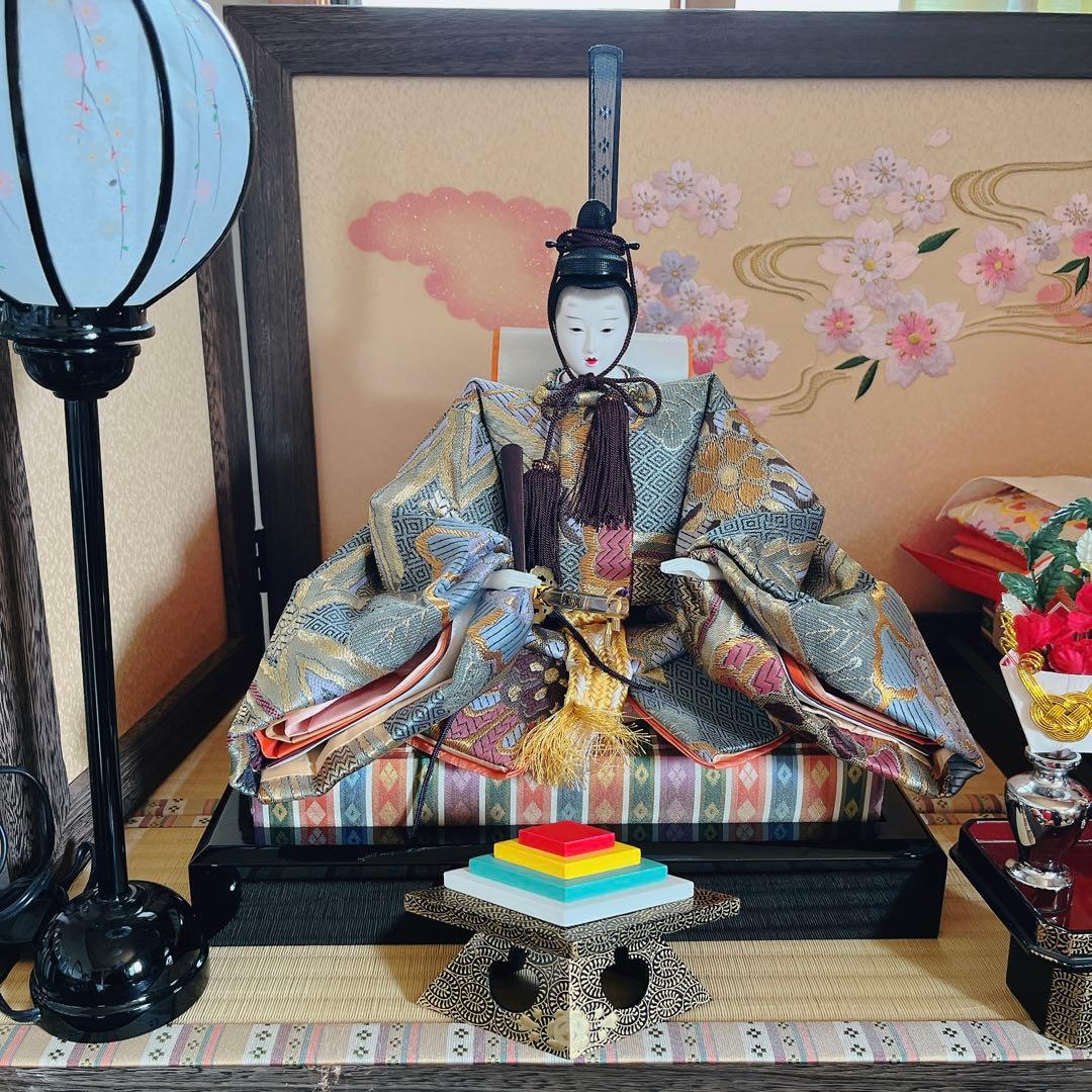 お雛様三段飾り西陣織※直接引き取り希望