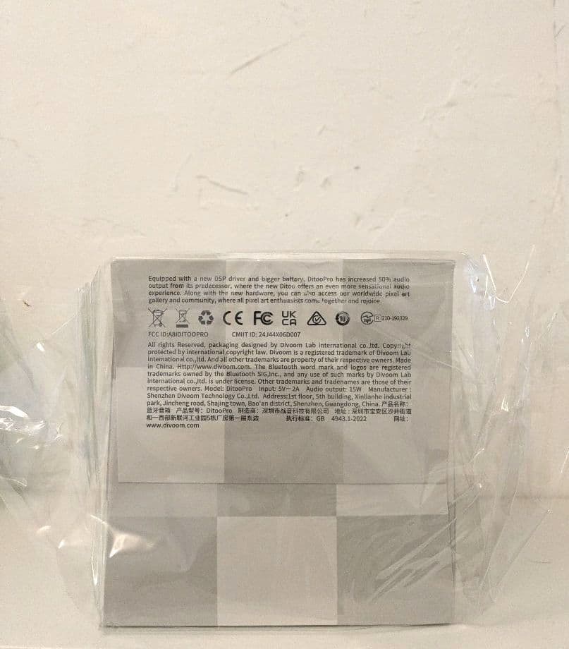 【新品未開封】Divoom Ditoo Pro ワイヤレススピ ーカー ホワイト