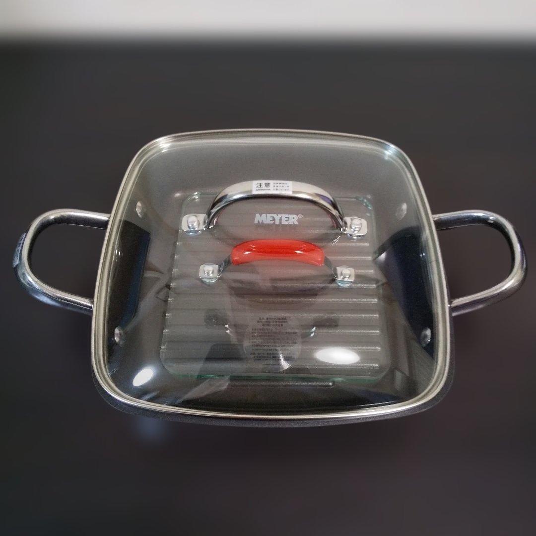 マイヤー MEYER スクエアグリルパン24cm レシピブック付き