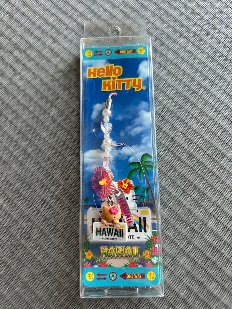レトロ　ハワイ 日焼けキティ HAWAII サンリオ ストラップ 2008年