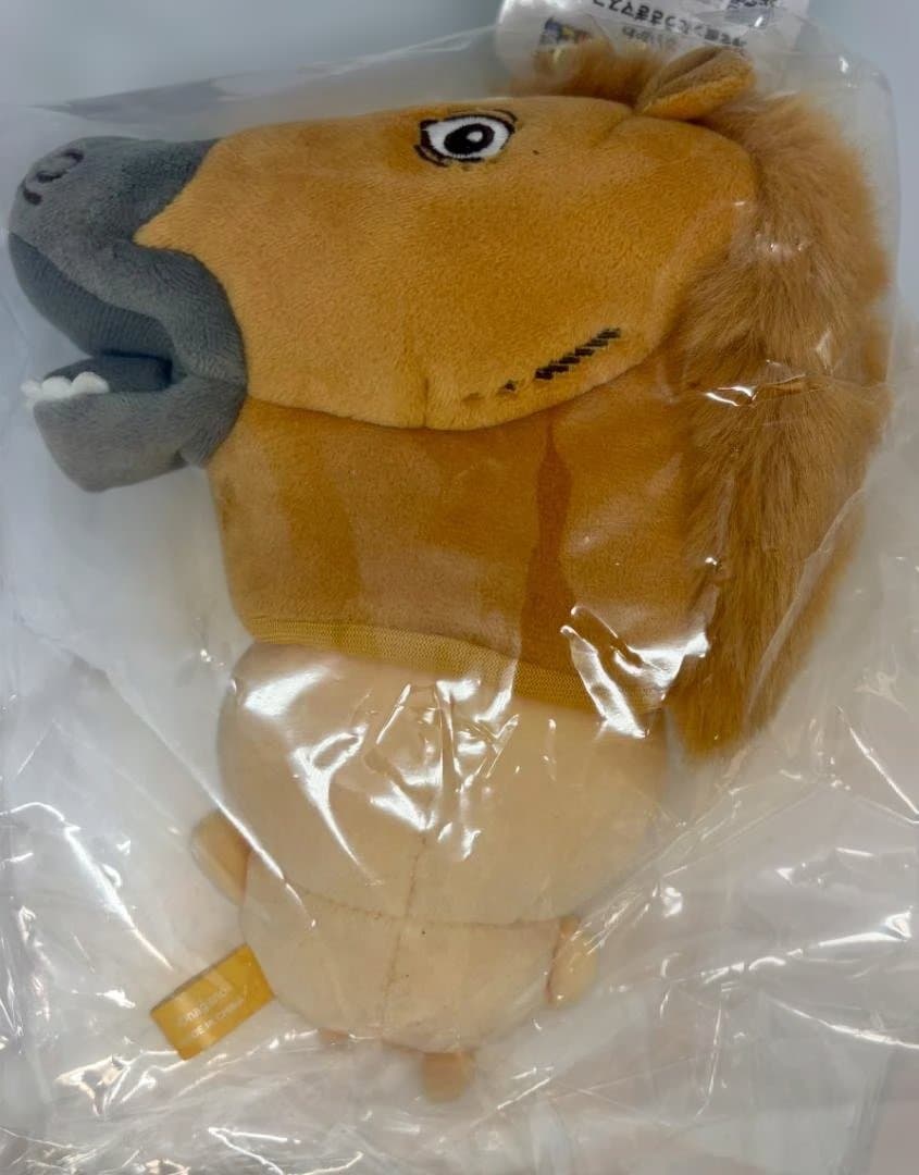 馬を被ったうさぎマスコット＆UMA TO NARUなぬいぐるみバッジセット
