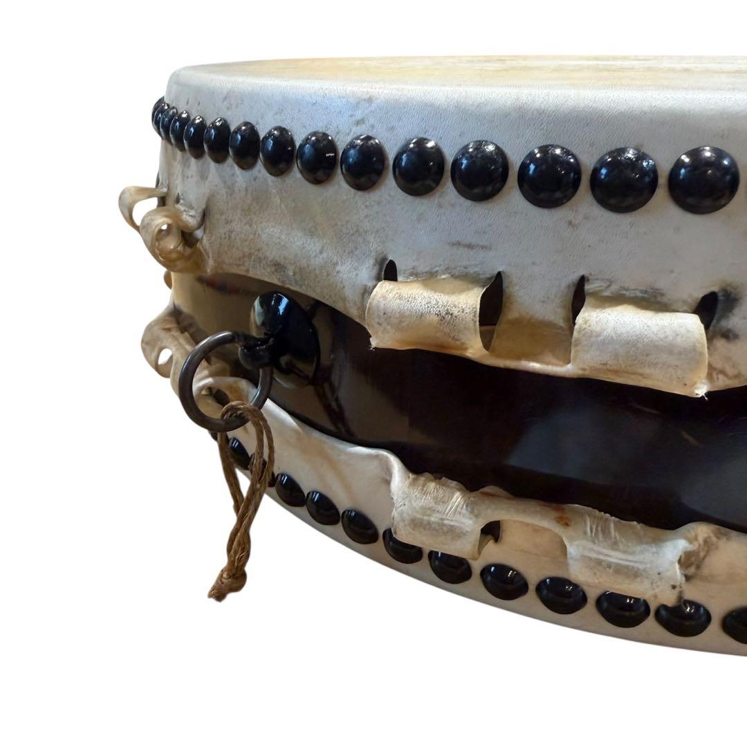 和太鼓 平太鼓 和楽器 民謡 お祭り 1尺4寸 42センチ　耳付